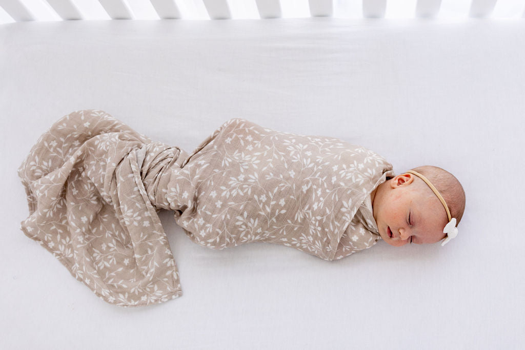 Organic Muslin Swaddle - Vines