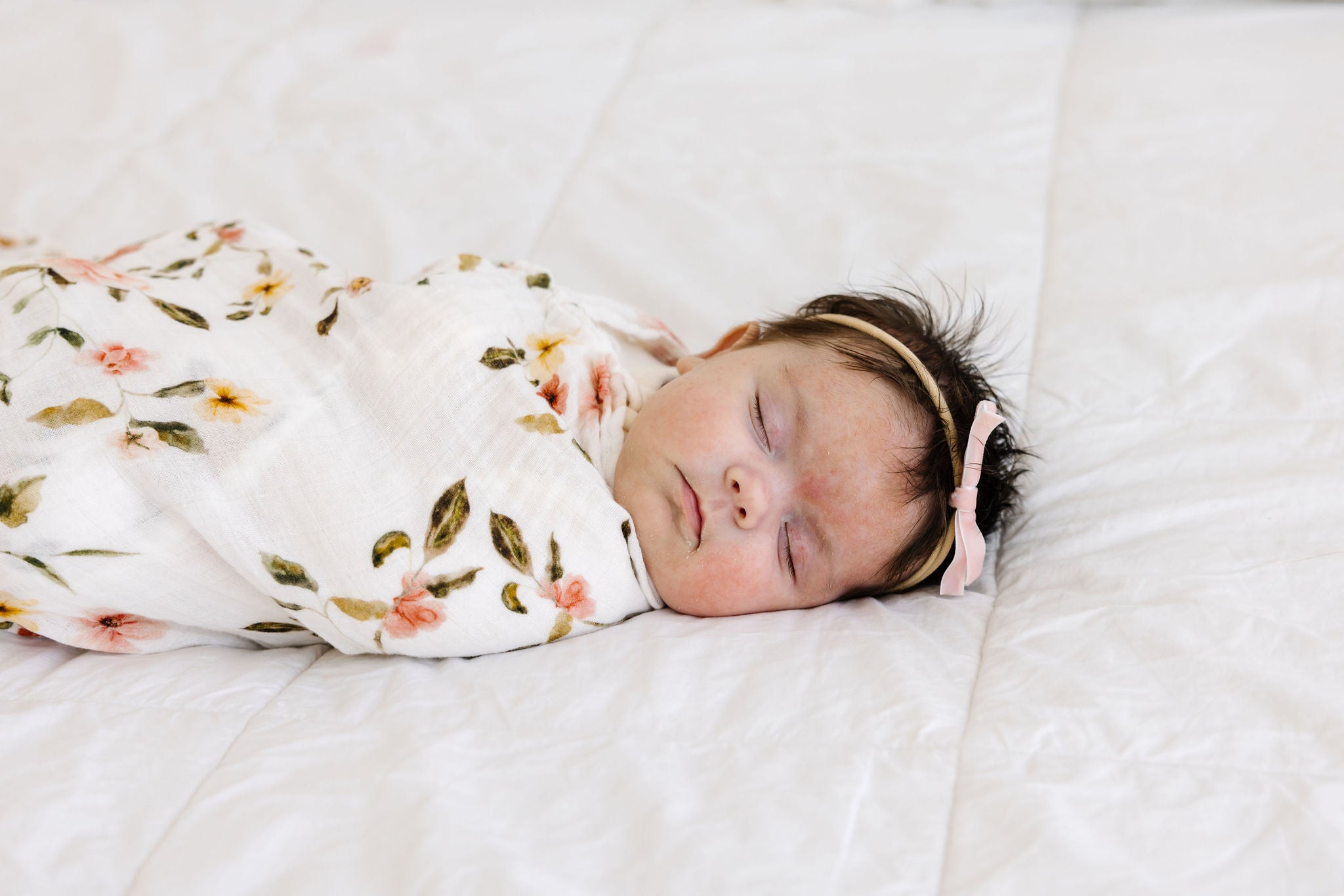 Organic Muslin Swaddle - Garden Floral