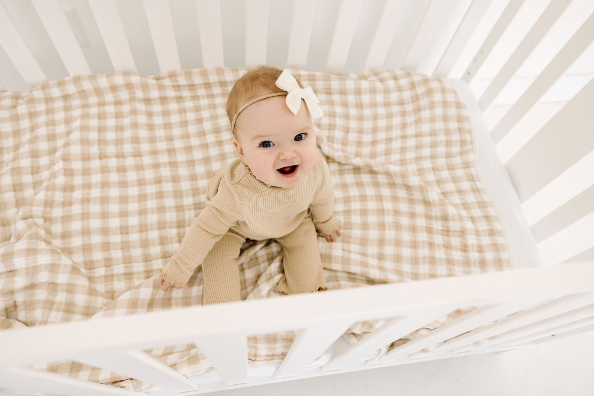 Organic Muslin Quilt - Gingham