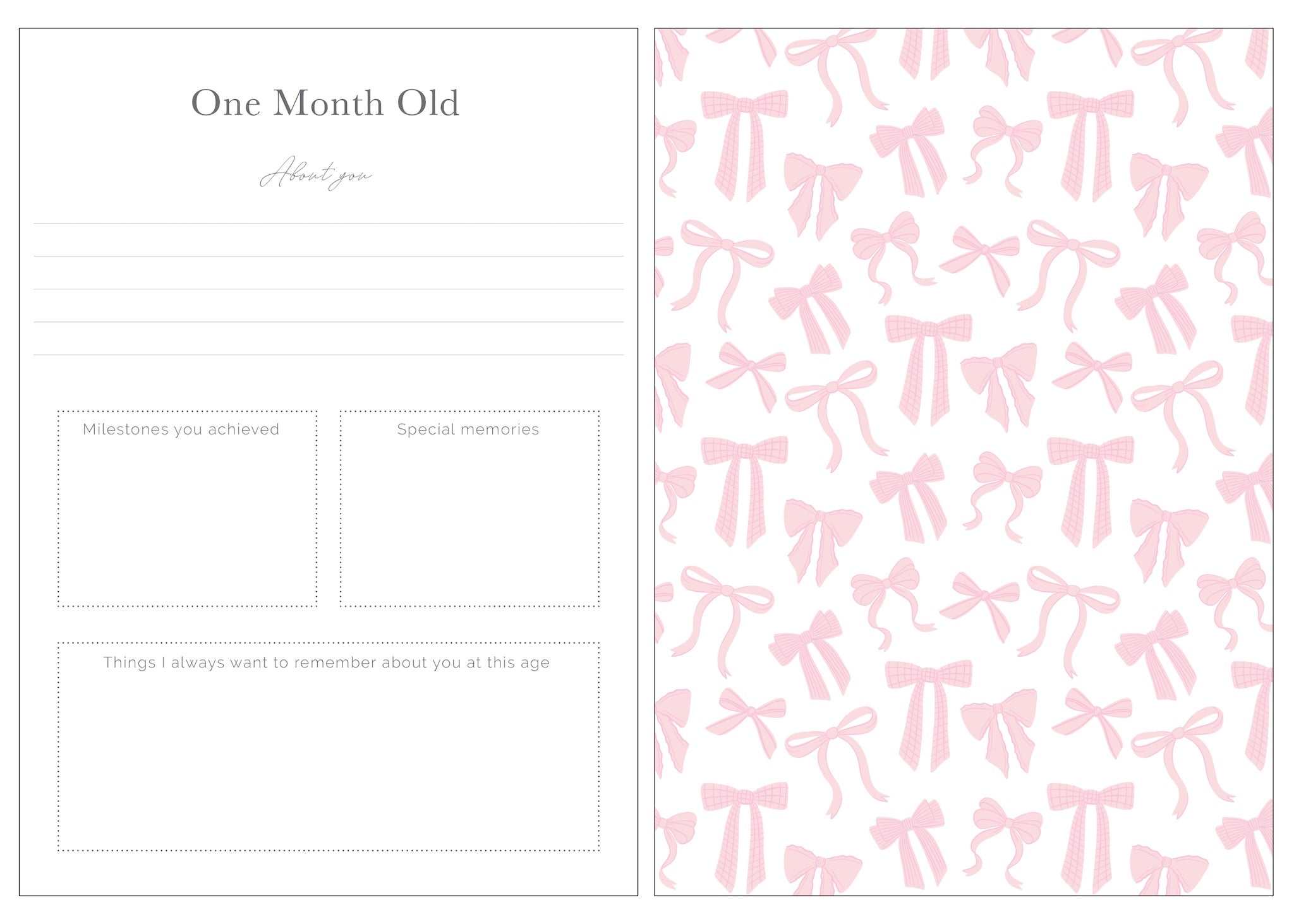Bows Baby Book