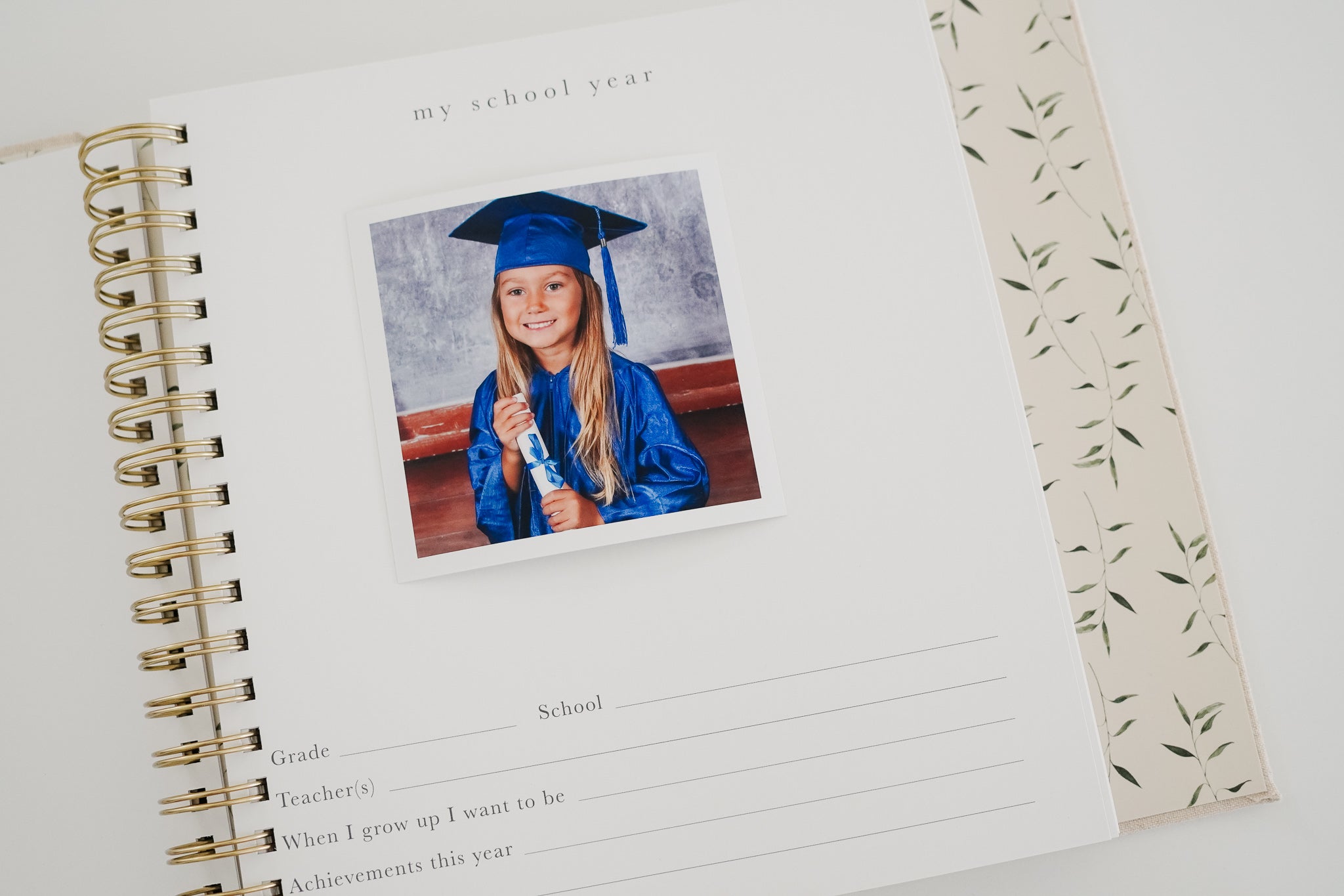 School Years Memory Book - Sand