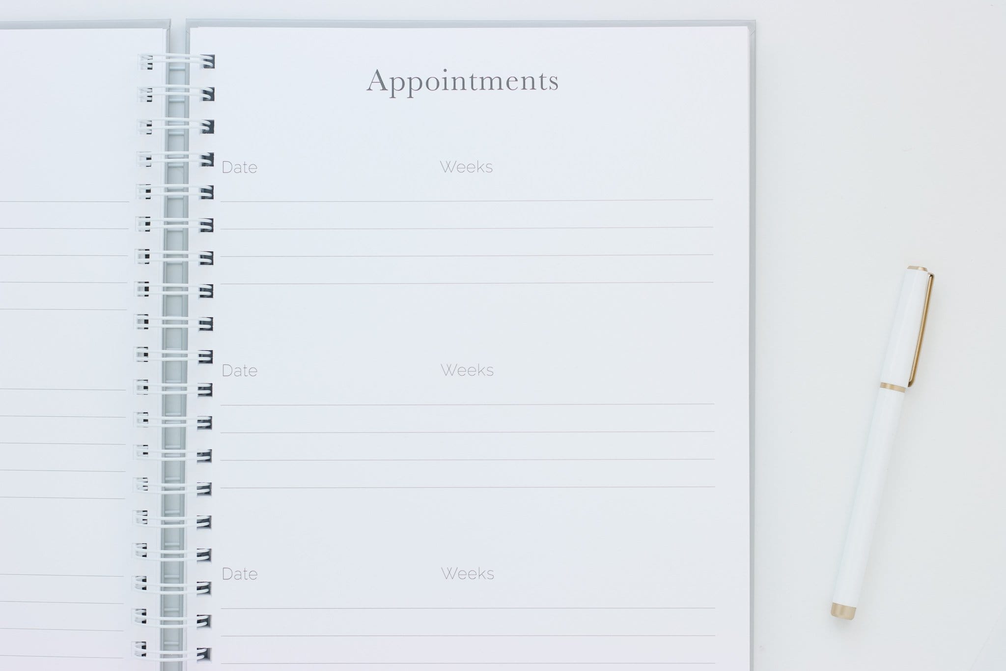 Sand Linen Spiral Pregnancy Journal (Imperfect)