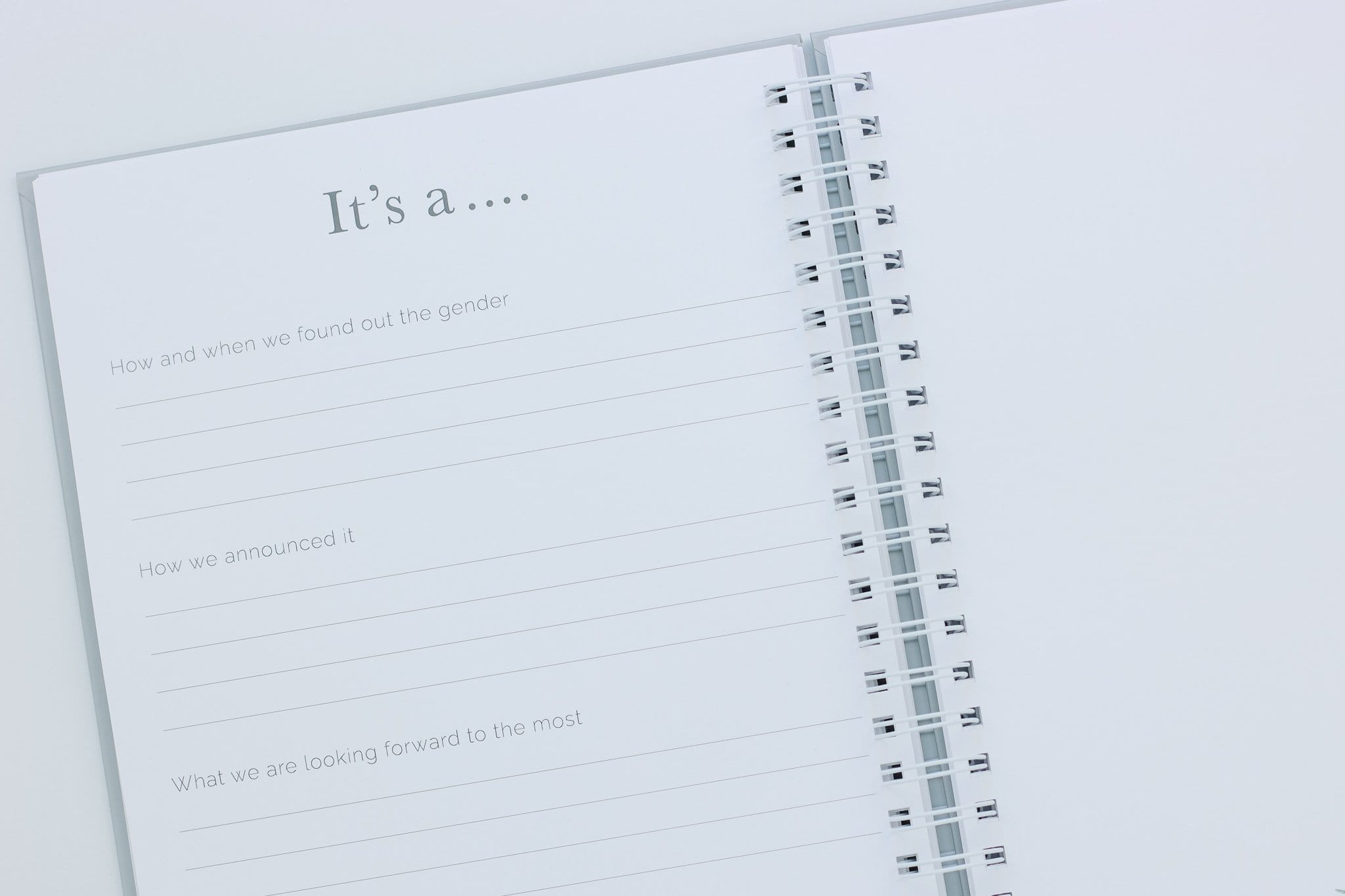 Sand Linen Spiral Pregnancy Journal (Imperfect)