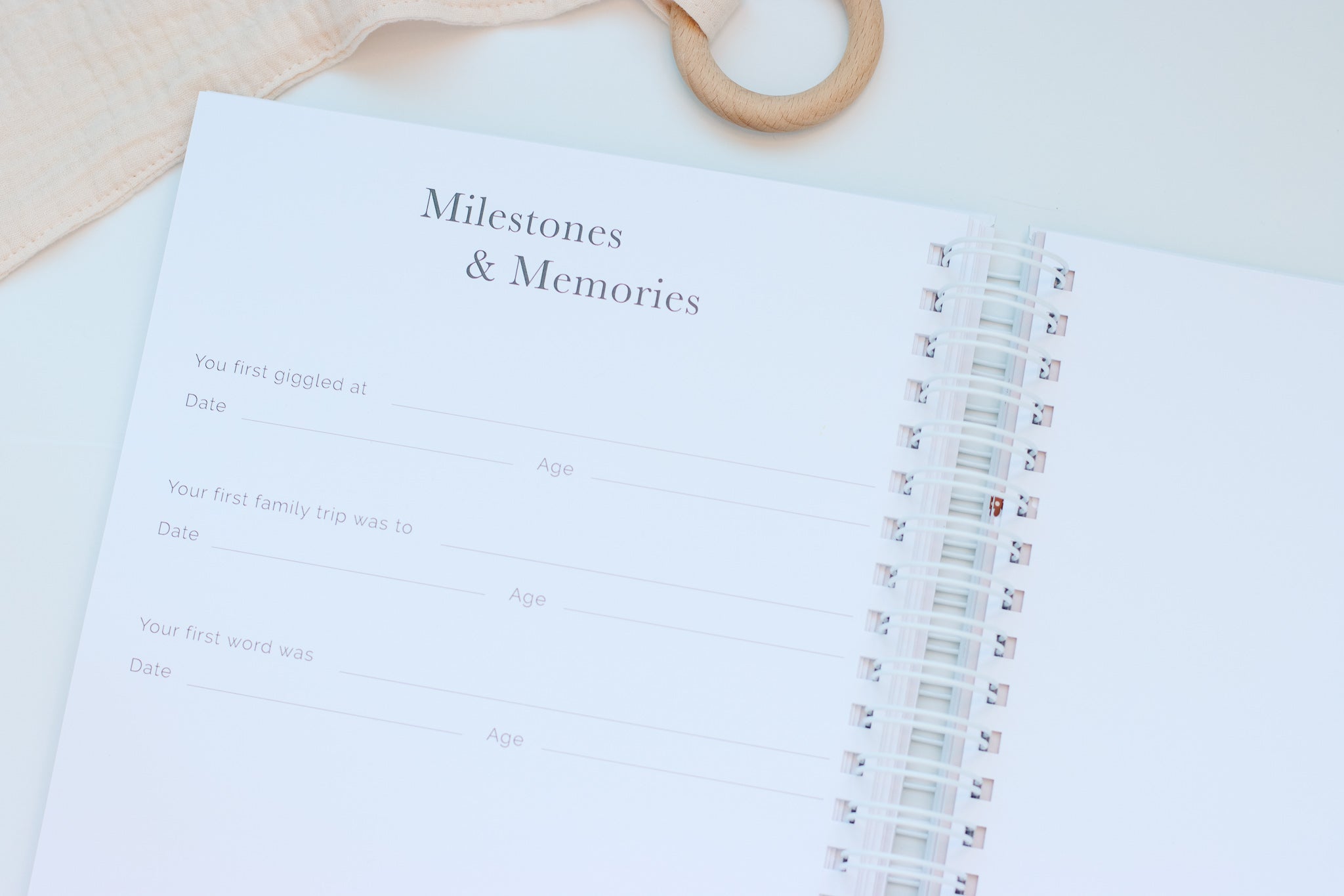 Whimsy Floral + Butterflies Baby Book