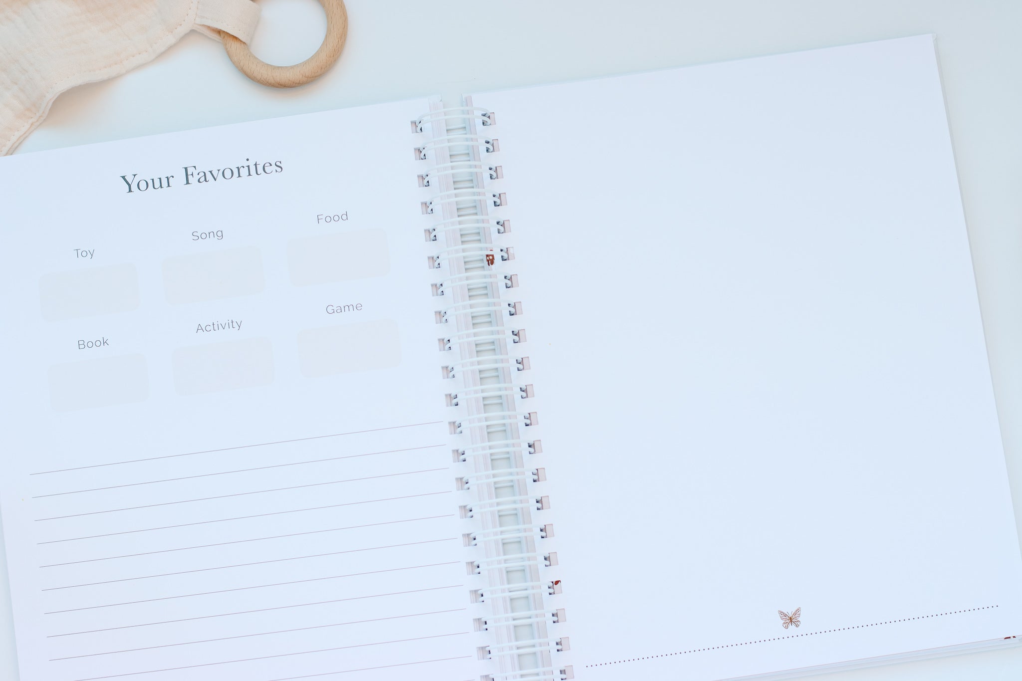 Whimsy Floral + Butterflies Baby Book