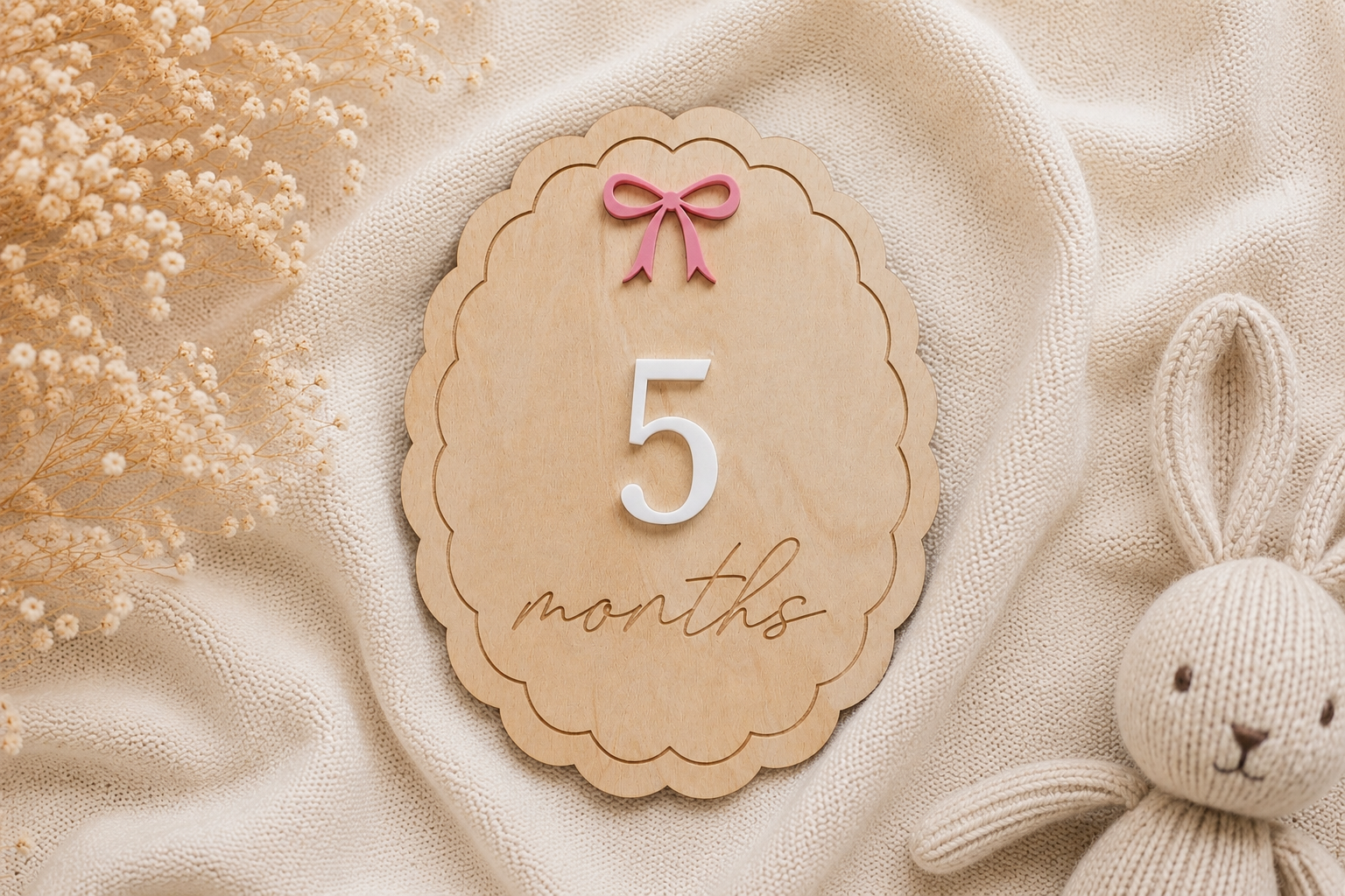 Monthly Milestone Cards - Bows