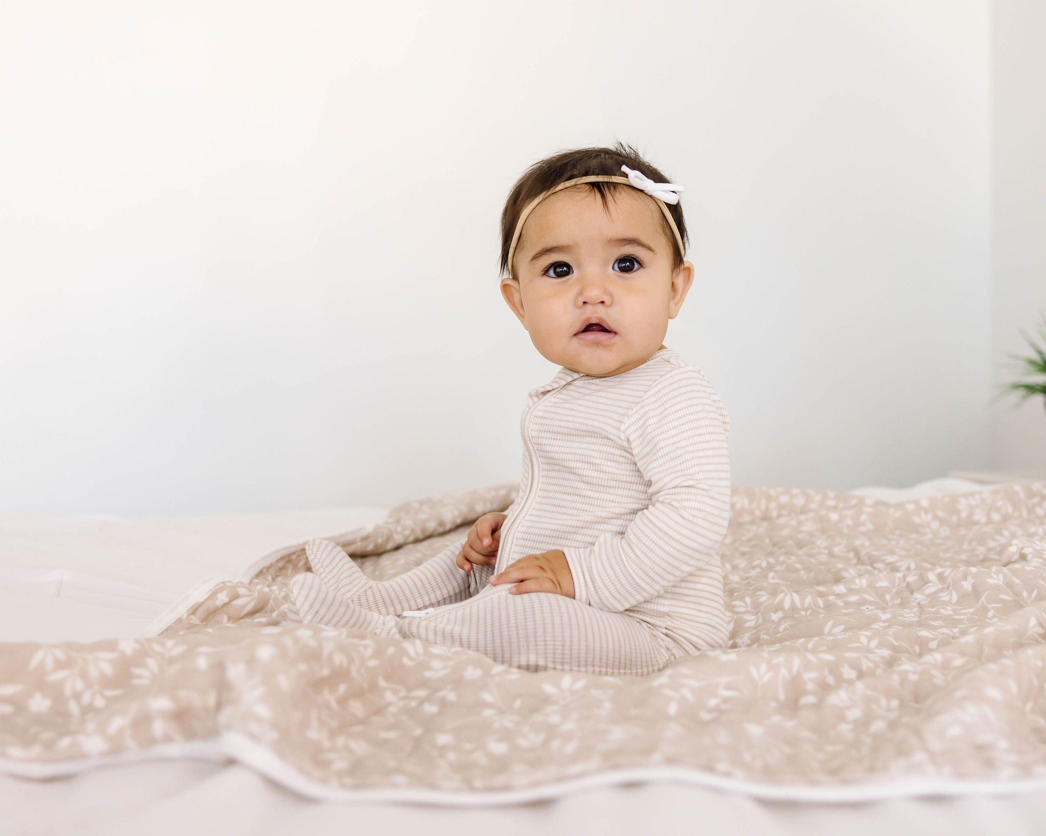 Organic Muslin Quilt - Vines