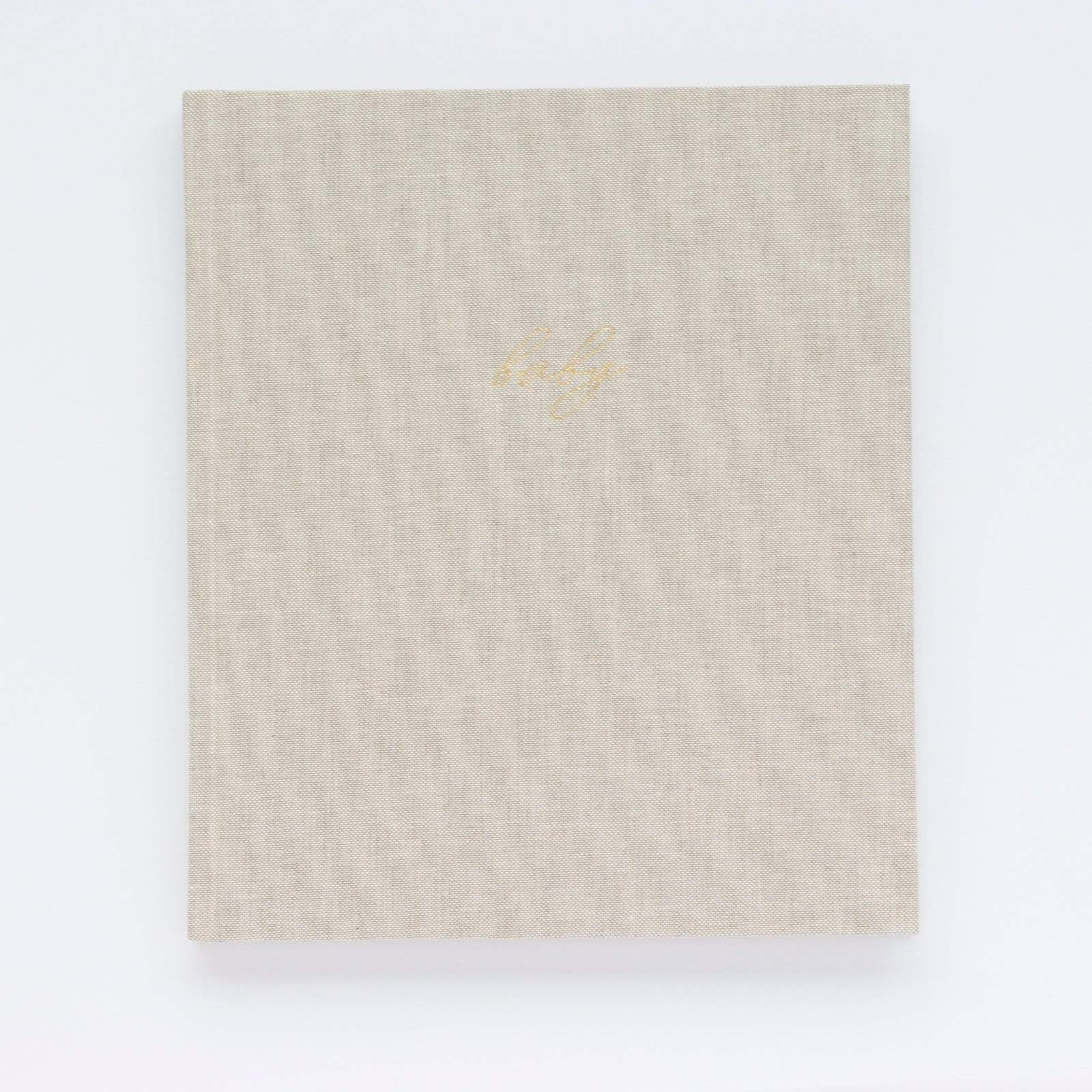 Linen Baby Book