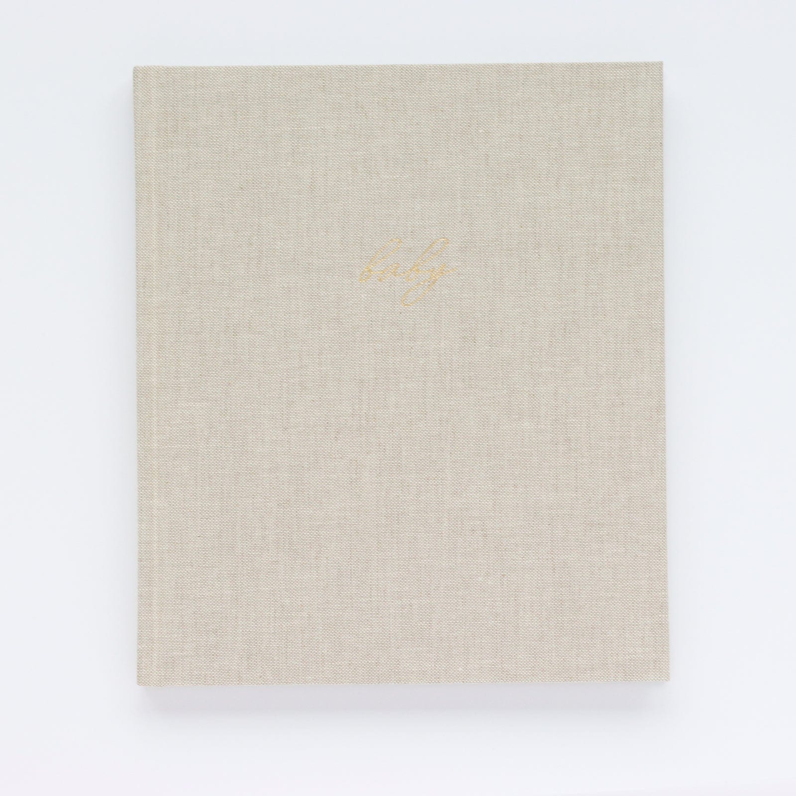 Linen Baby Book - Oat (Imperfect)