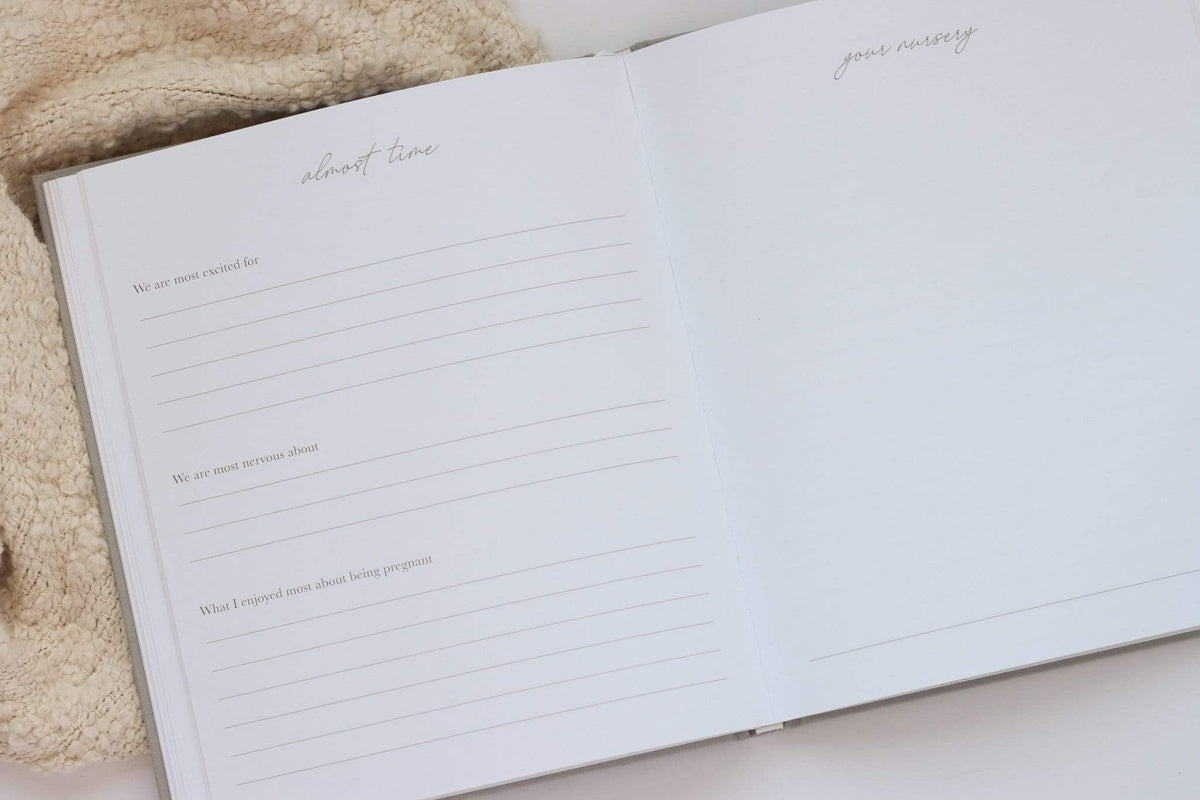 Linen Pregnancy Journal - Oat (Imperfect)