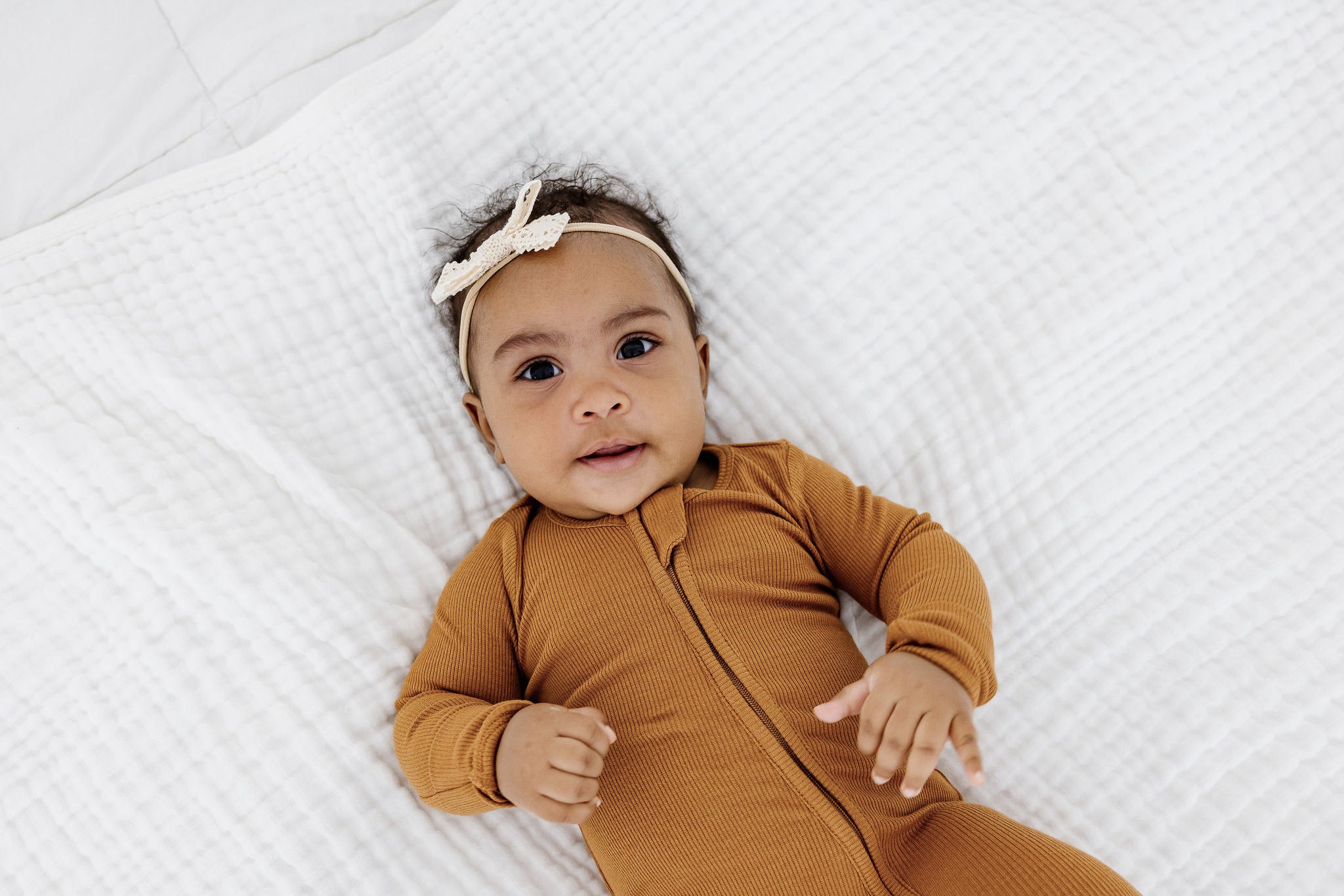 Zip Sleeper - Camel Ribbed