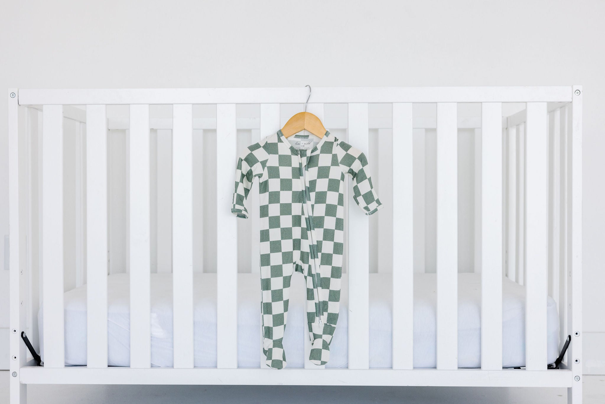 Zip Sleeper - Sage Checkerboard