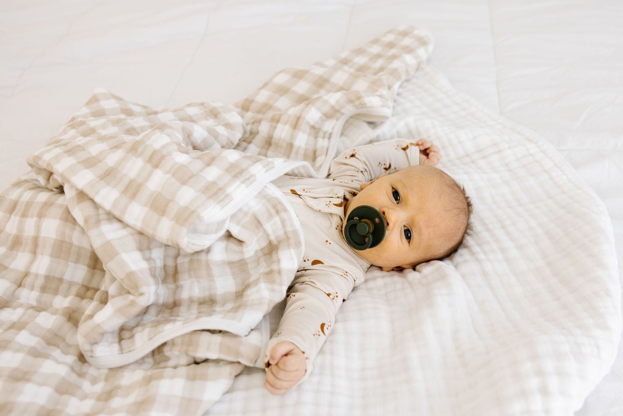 Organic Muslin Quilt - Gingham