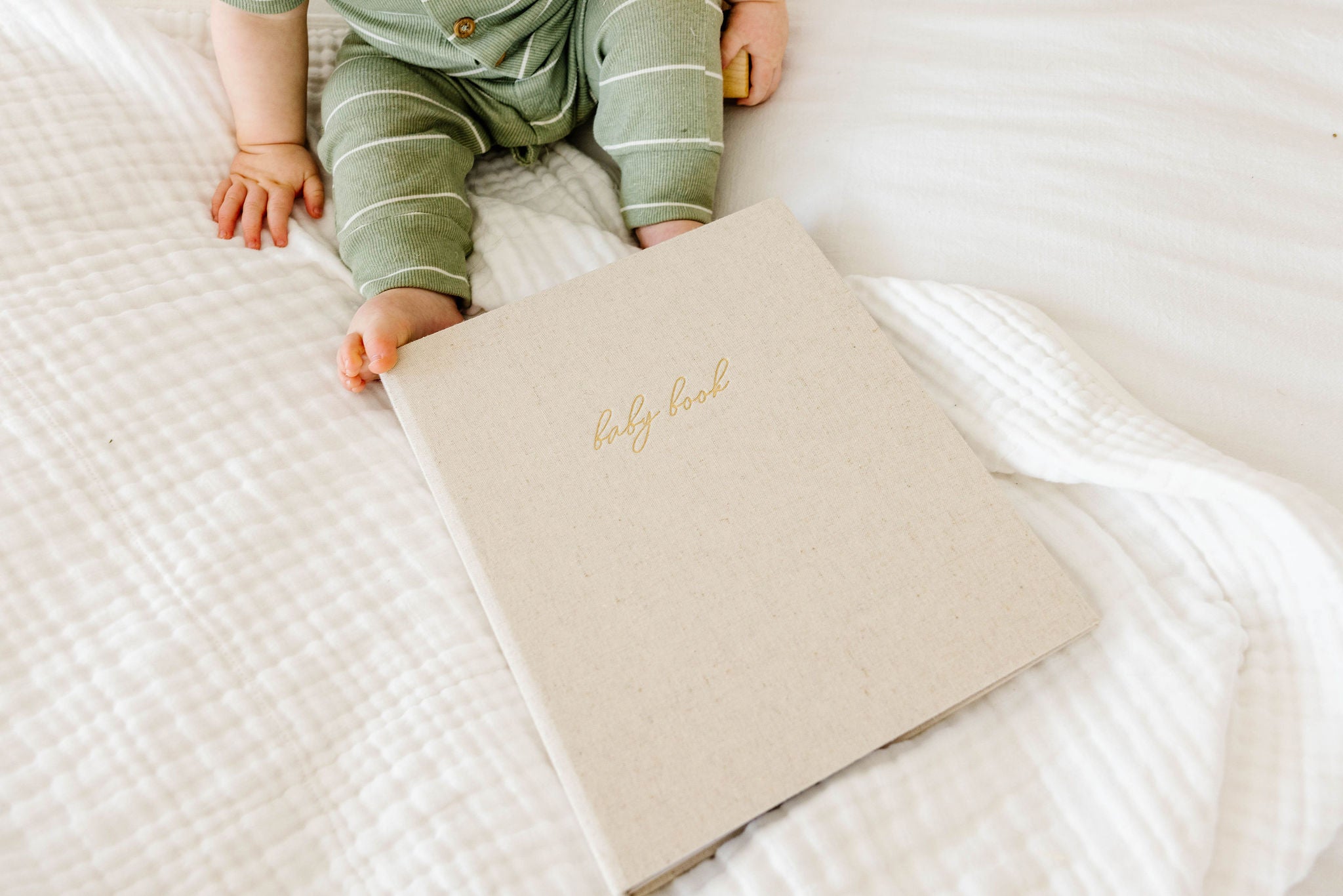 First Year Baby Memory Book - Sand