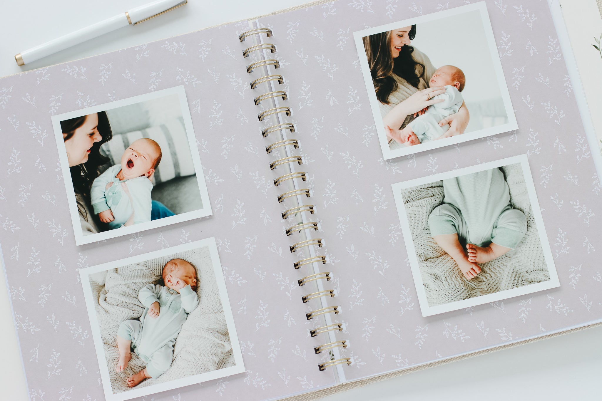 First Year Baby Memory Book - Sand