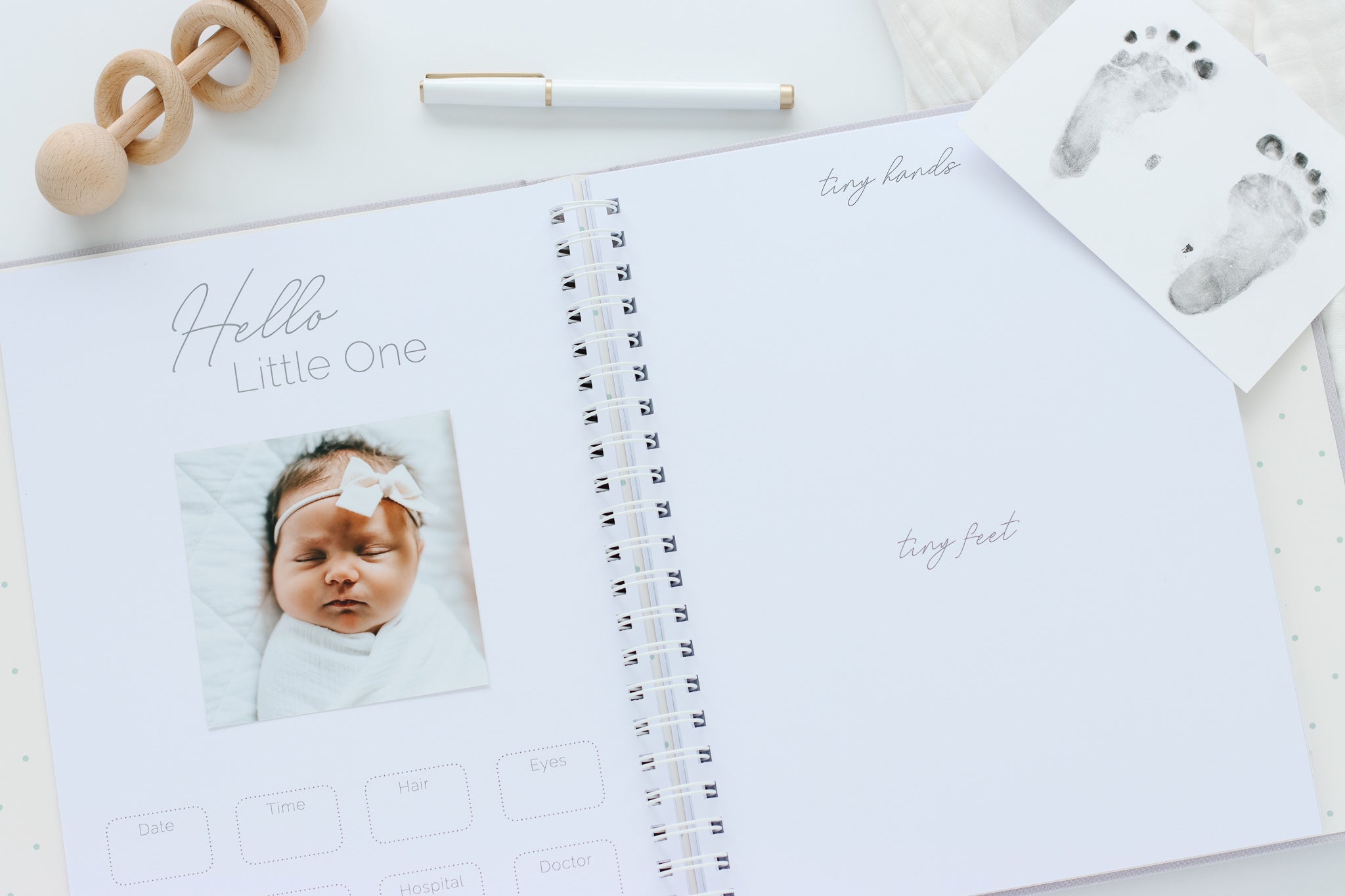 First Year Baby Book - Gray (Imperfect)