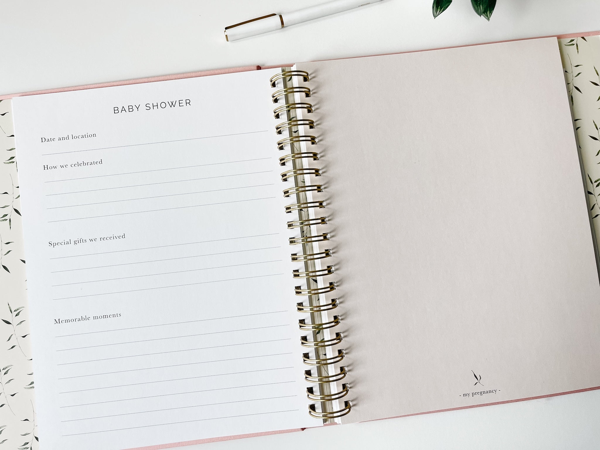 Pregnancy + Baby Book Combo - Dusty Blue (Imperfect)