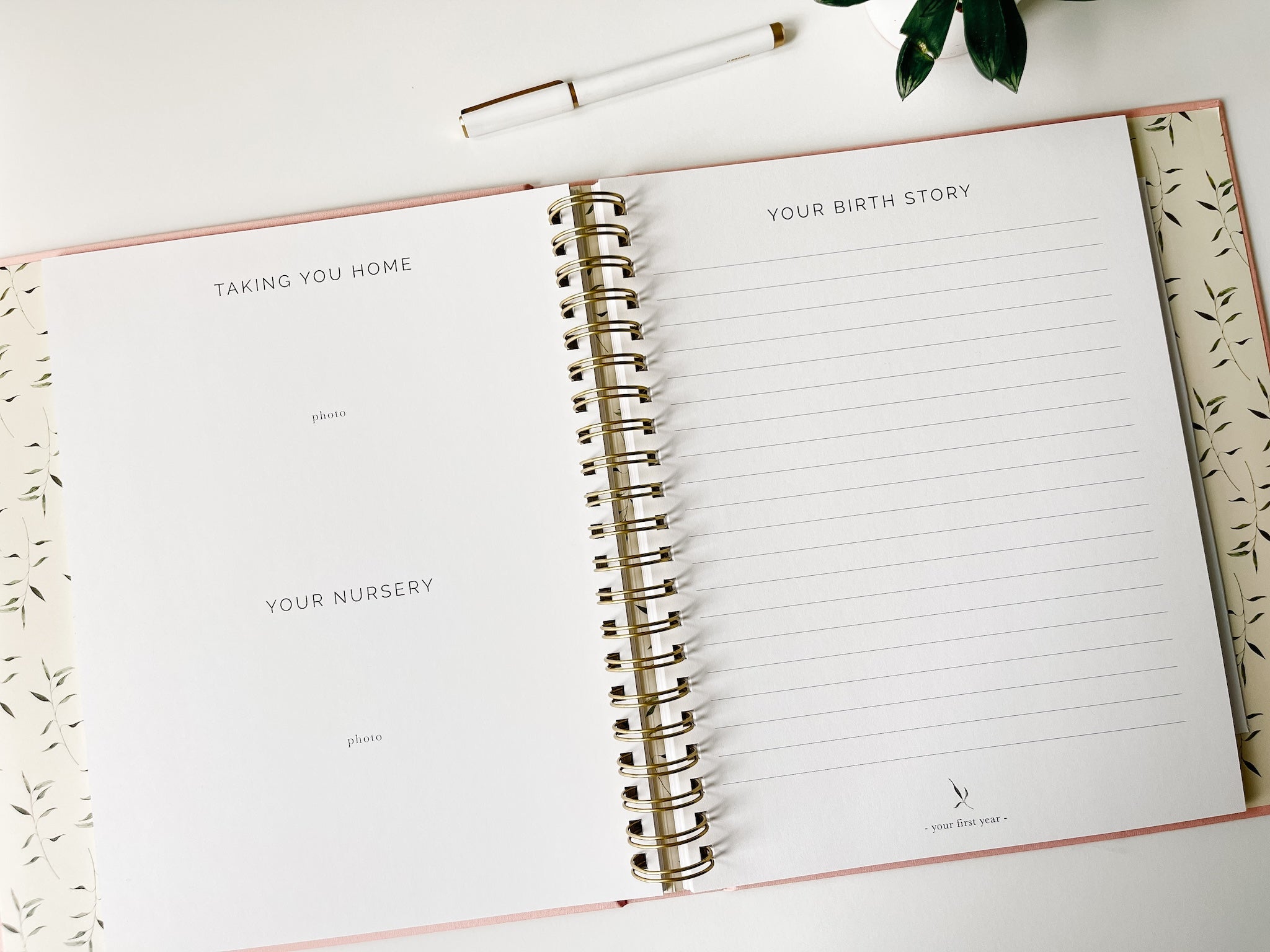 Pregnancy + Baby Book Combo - Dusty Blue (Imperfect)