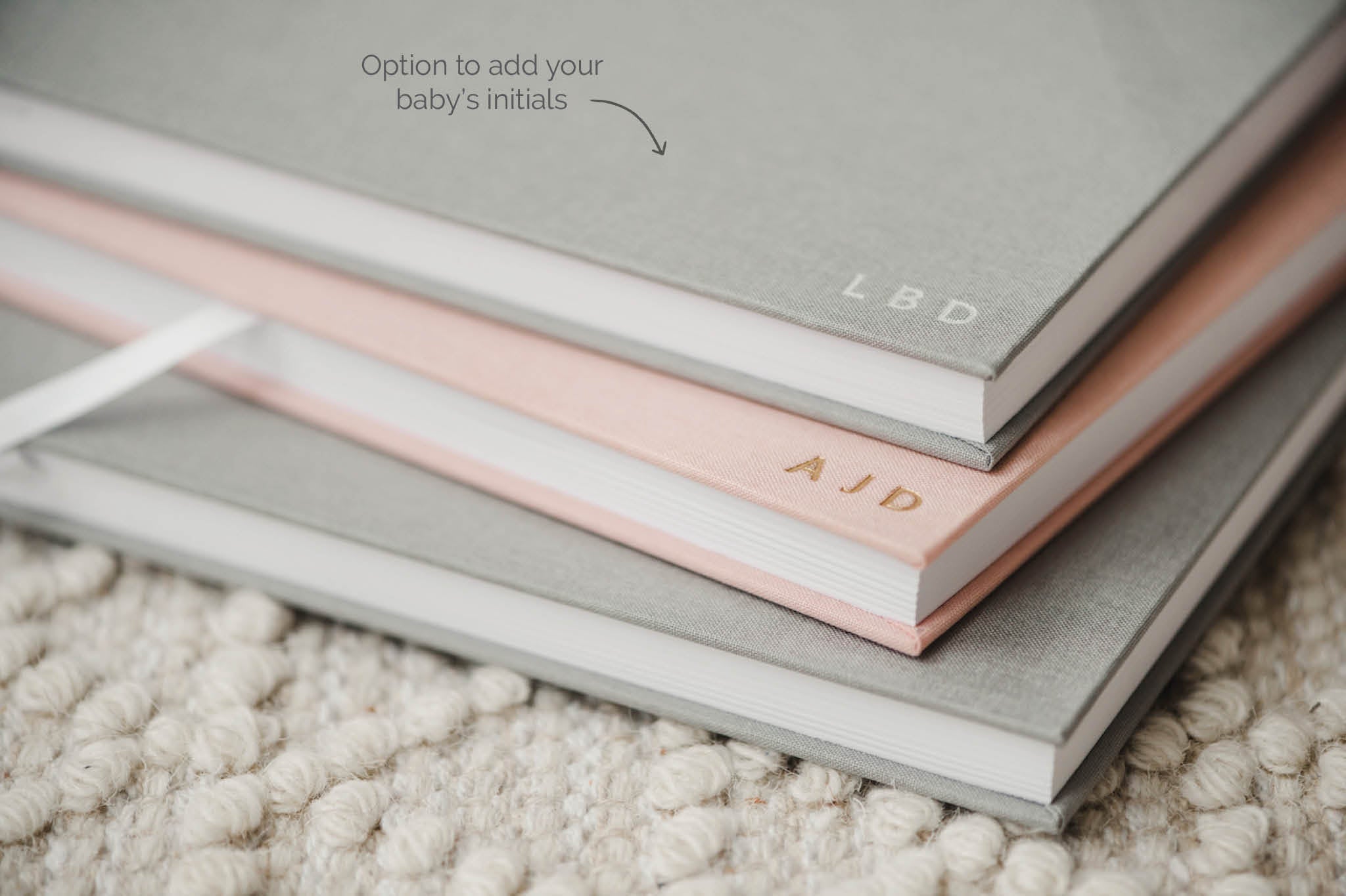 Linen Baby Book - Oat