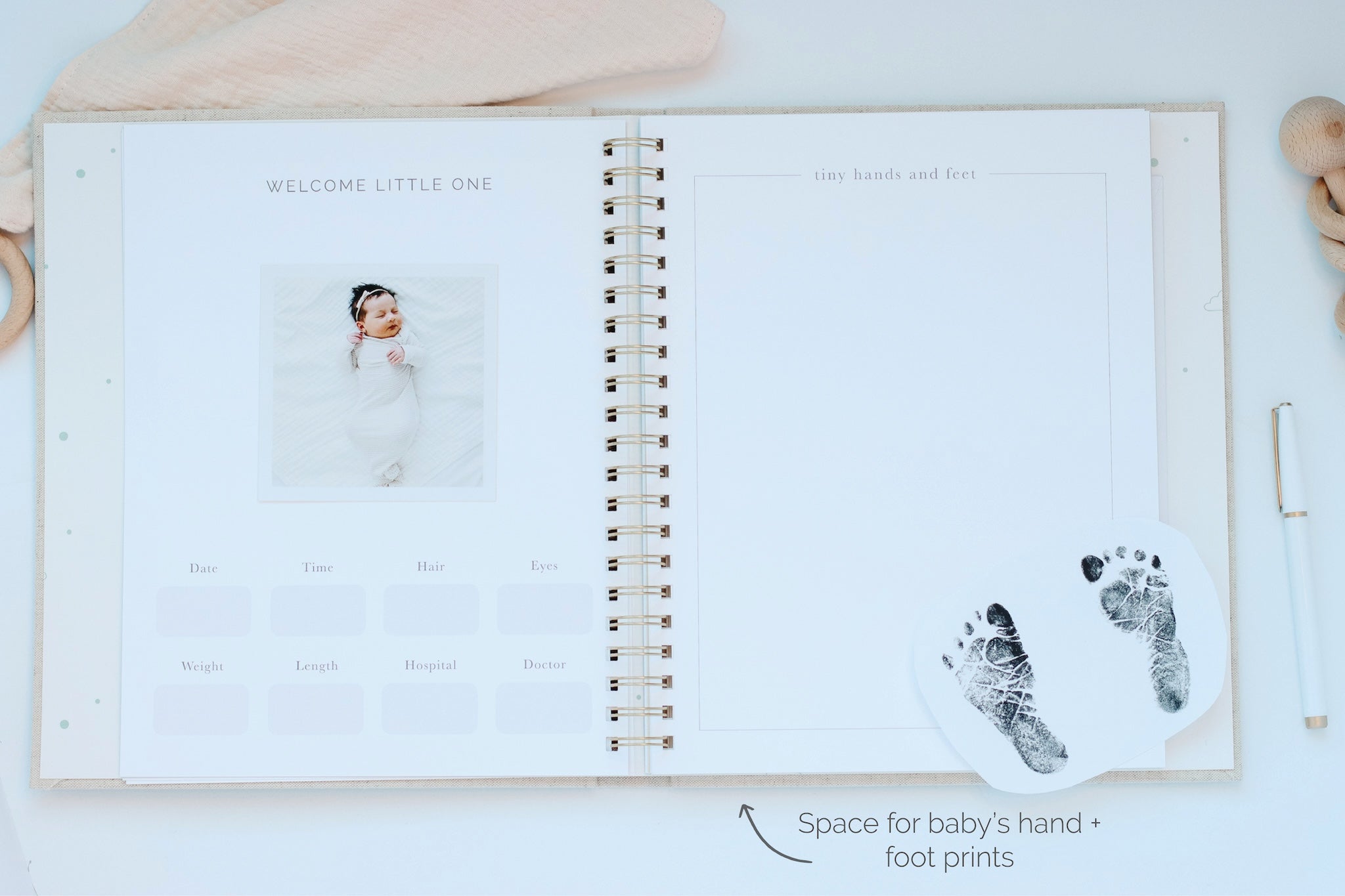 My First Year Baby Book - Posie Baby Sand