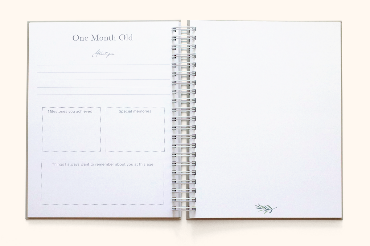Greenery Baby Book