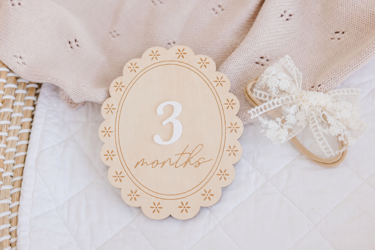 Monthly Milestone Cards - Flowers