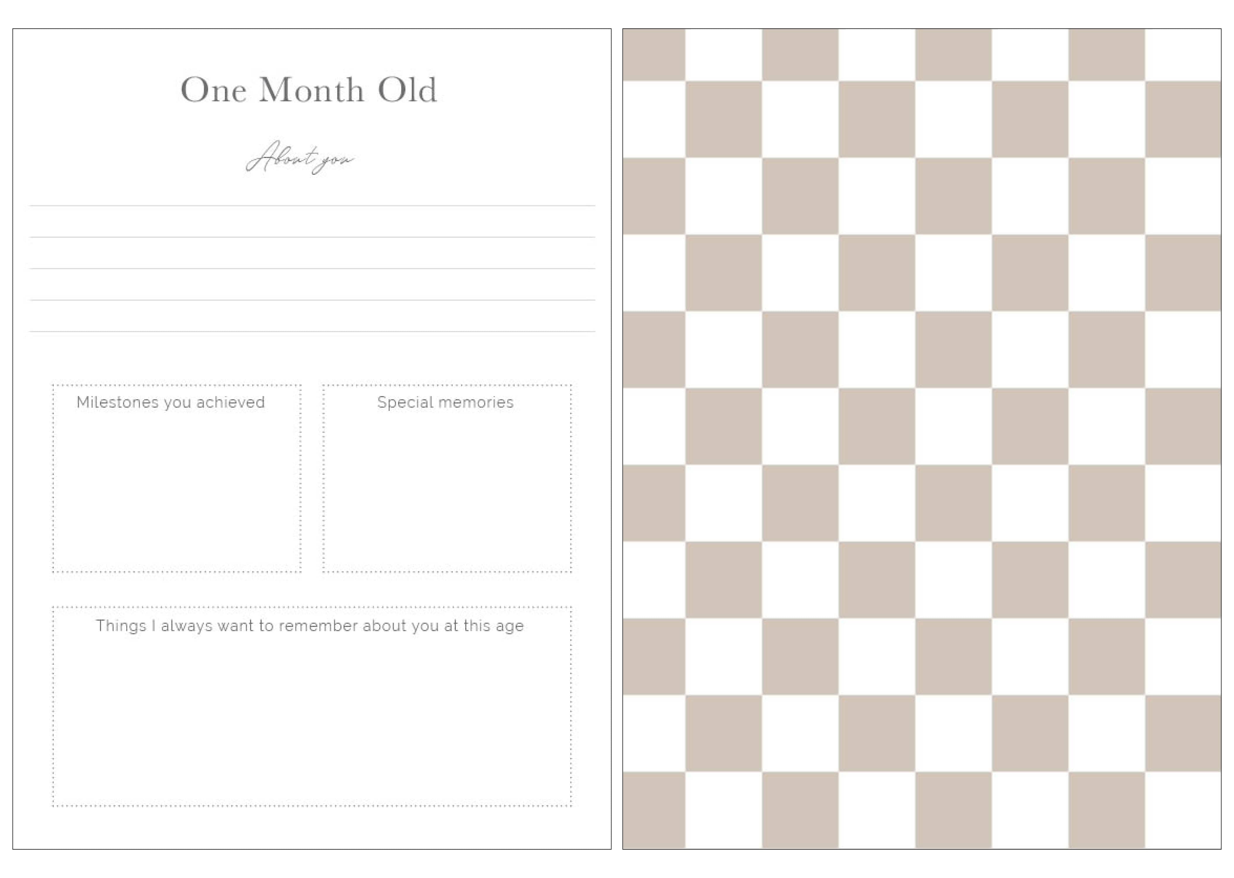 Checkerboard Baby Book