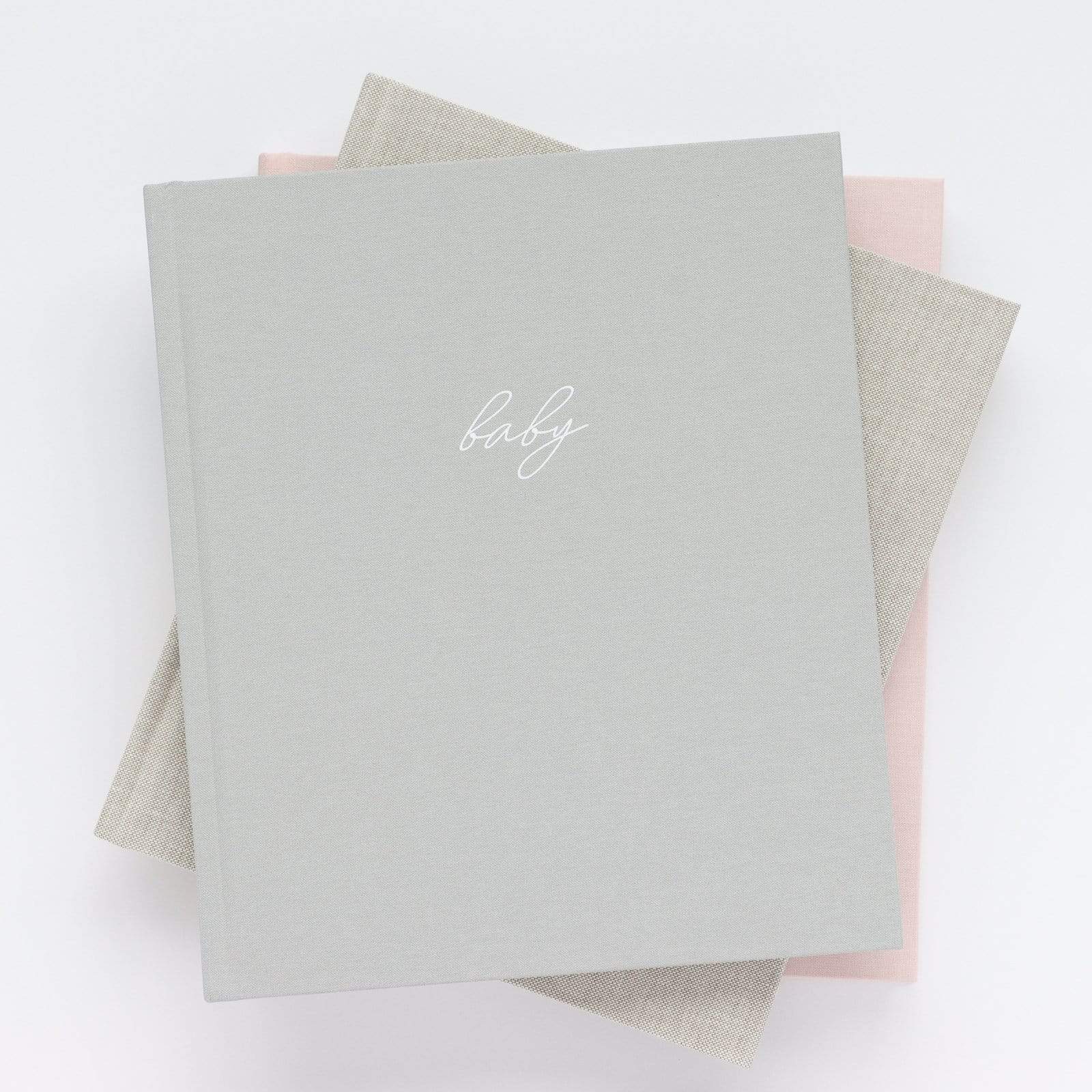 Linen Baby Book - Gray (Imperfect)