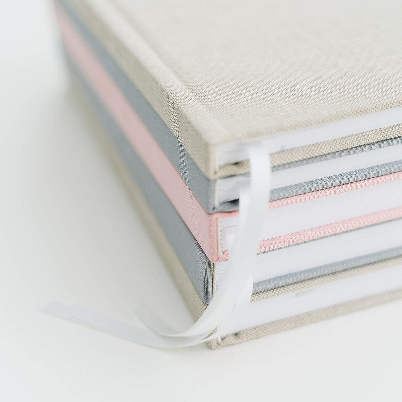 Linen Pregnancy Journal - Gray