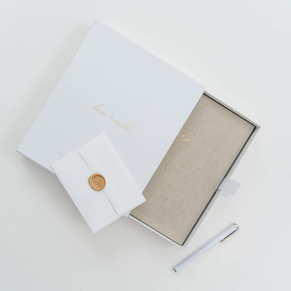 Linen Baby Book - Blue (Imperfect)
