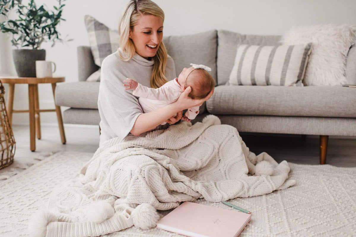 Linen Baby Book - Blue (Imperfect)