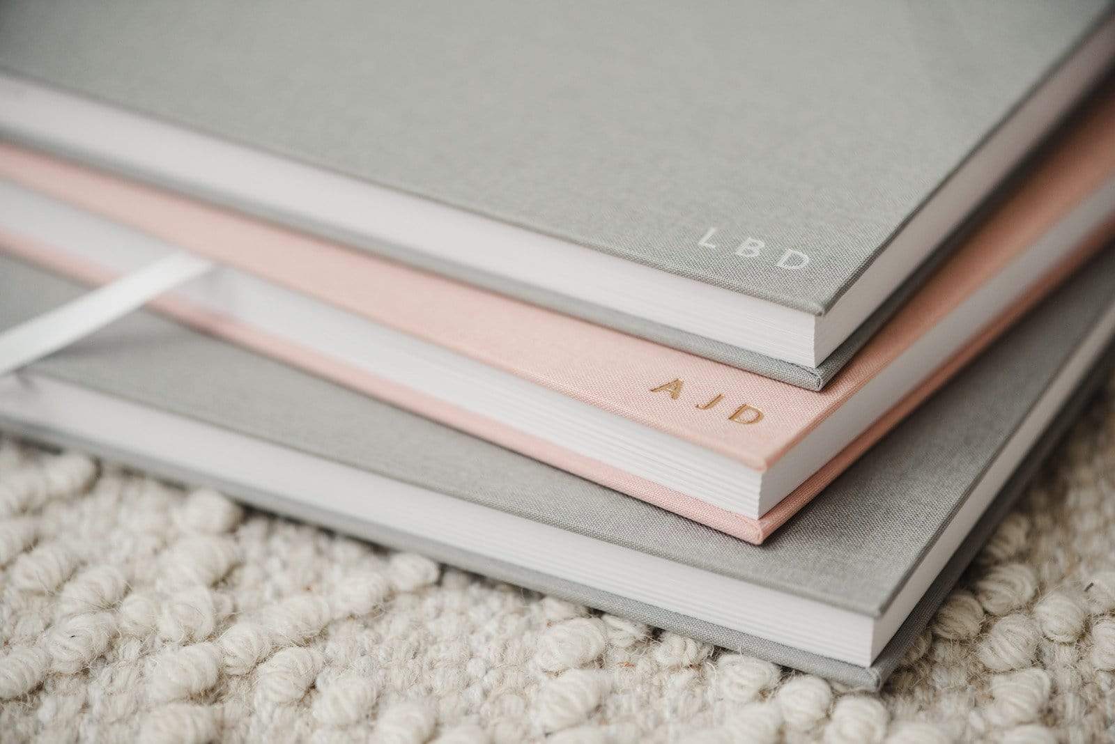 Linen Pregnancy Journal - Gray