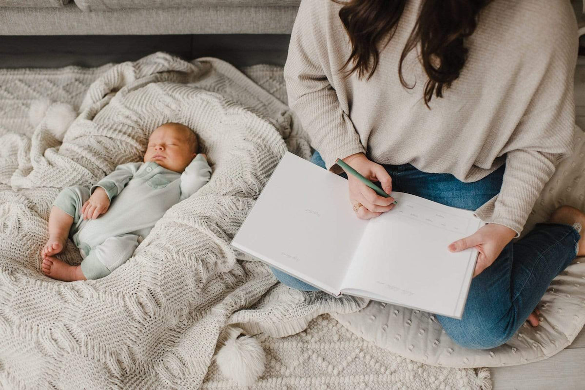 Linen Baby Book - Blue (Imperfect)
